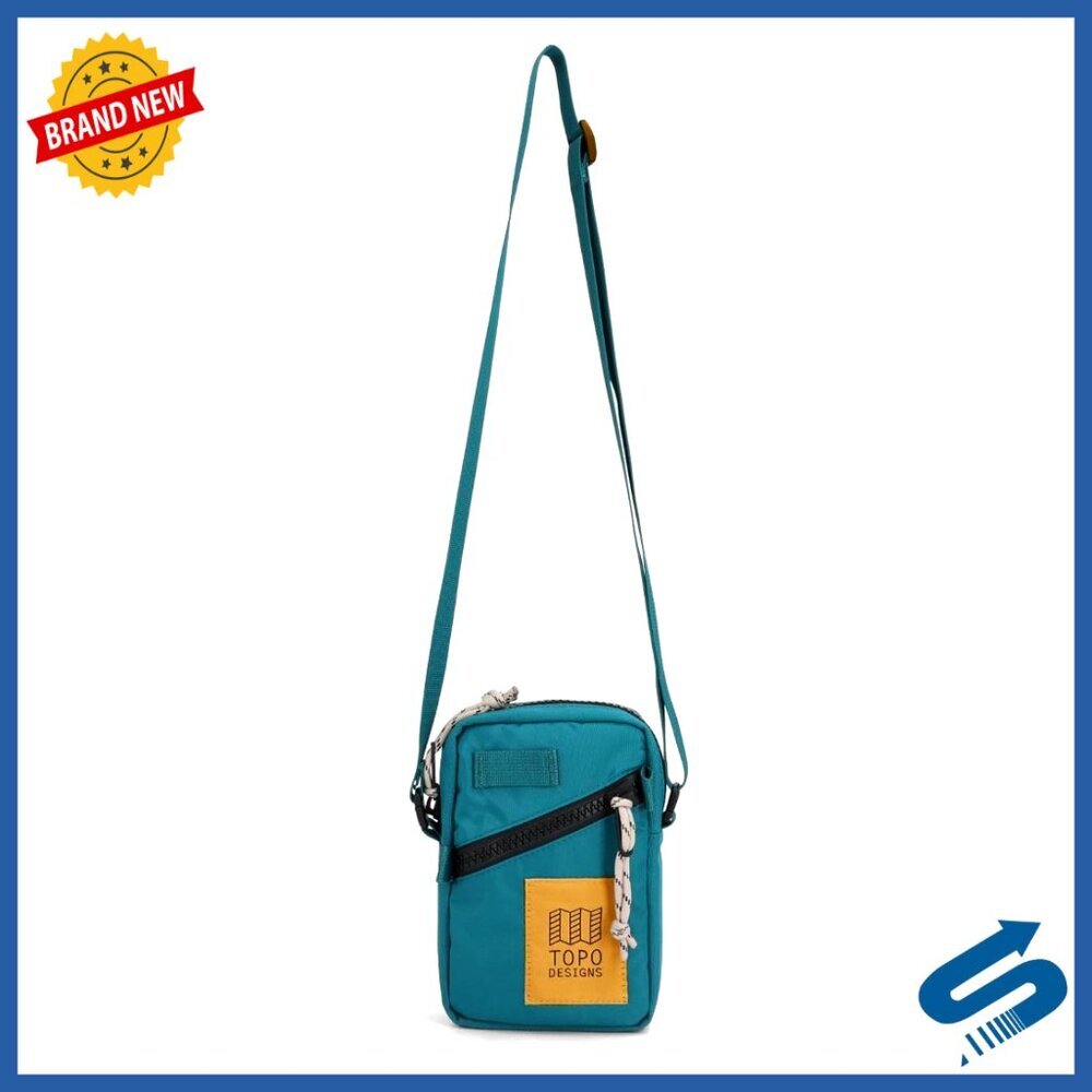 Mini Shoulder Bag Nylon Satchel Adjustable Strap Zippered Pockets
